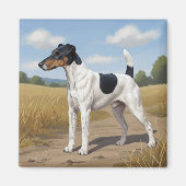 Glatthaar-Foxterrier Magnet (Vorne)