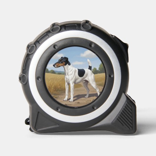 Glatthaar-Foxterrier Maßband (Vorderseite)