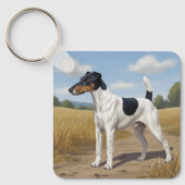 Glatthaar-Foxterrier Schlüsselanhänger (Vorderseite)