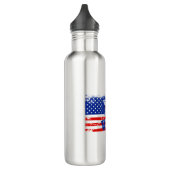 Glattkopfadler Edelstahlflasche (Links)