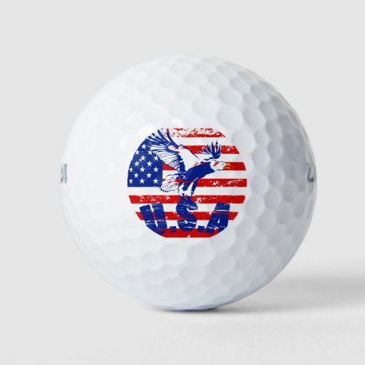 Glattkopfadler Golfball (Vorderseite)