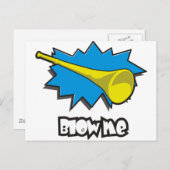 Glattleber (Vuvuzela) Postkarte (Vorne/Hinten)