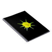 Glattleder-Goats-Bart Wild Blume Spiral Notebook Notizblock (Rechte Seite)