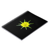 Glattleder-Goats-Bart Wild Blume Spiral Notebook Notizblock (Linke Seite)