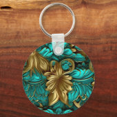 Glattleder-Look Schlüsselanhänger (Vorderseite)