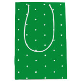 Glattleder-Polka-Punktgeschenk Mittlere Geschenktüte (Vorderseite)