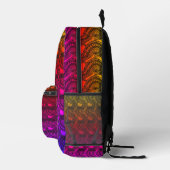 Glattleder-Rucksack Bedruckter Rucksack (Rechts)