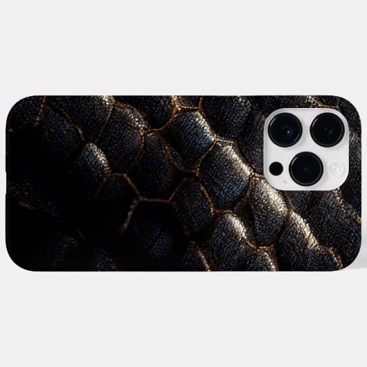 Glattleder-Snakeskin-Handy Case-Mate iPhone Hülle (Rückseite (Horizontal))