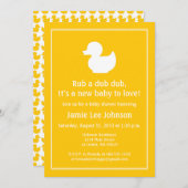 Glattlederdusche Einladung (Vorne/Hinten)