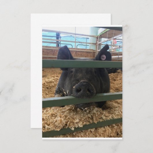 Glattleere auf der Innenseite Dankeskarte (Vorne/Hinten)