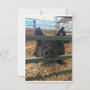 Glattleere auf der Innenseite Dankeskarte