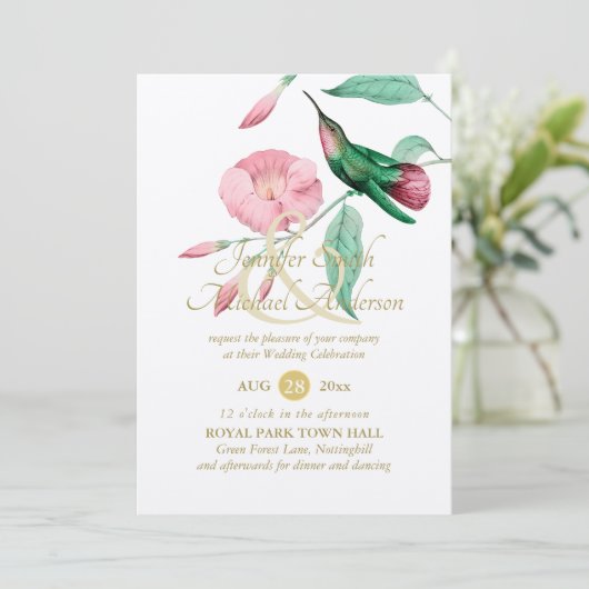 Glattrosa Hummingbird Blume (Stehend Vorderseite)