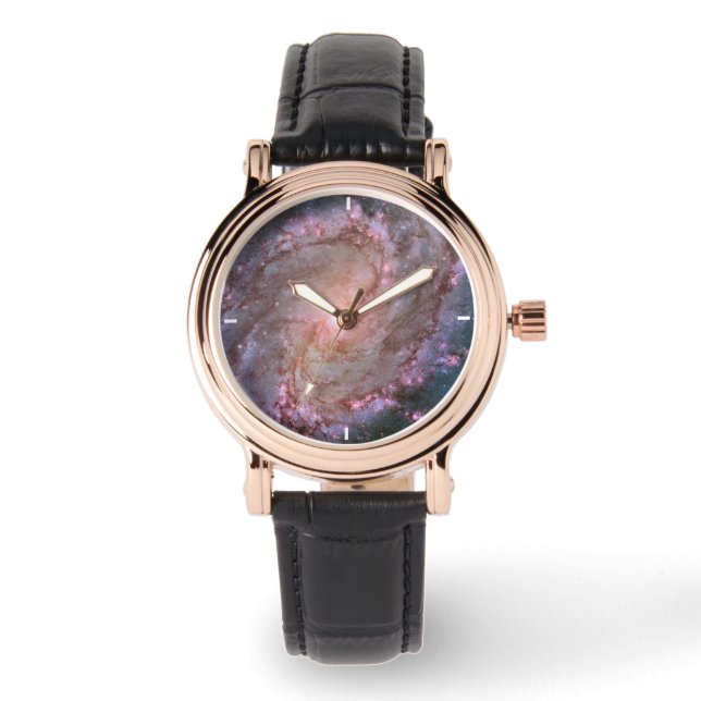 Glattspirale Galaxy Messier 83. Armbanduhr (Vorderseite)