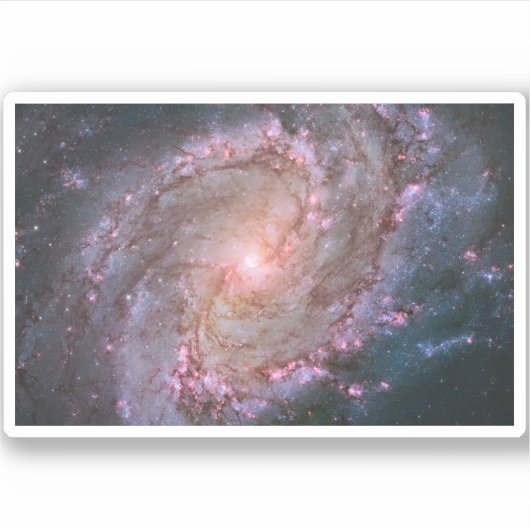 Glattspirale Galaxy Messier 83. Aufkleber (Vorderseite)