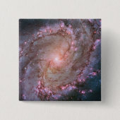 Glattspirale Galaxy Messier 83. Button (Vorderseite)