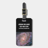 Glattspirale Galaxy Messier 83. Gepäckanhänger (Vorderseite vertikal)