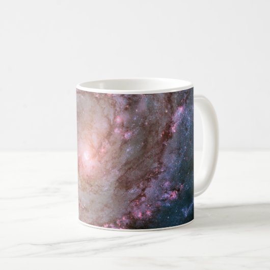 Glattspirale Galaxy Messier 83. Kaffeetasse (VorderseiteRechts)