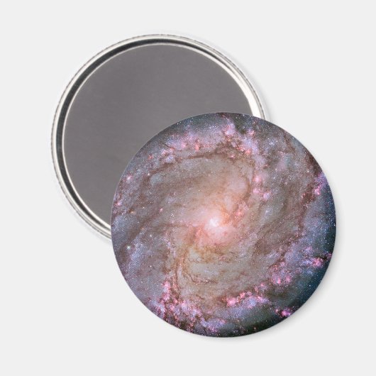 Glattspirale Galaxy Messier 83. Magnet (Vorderseite/Rückseite)