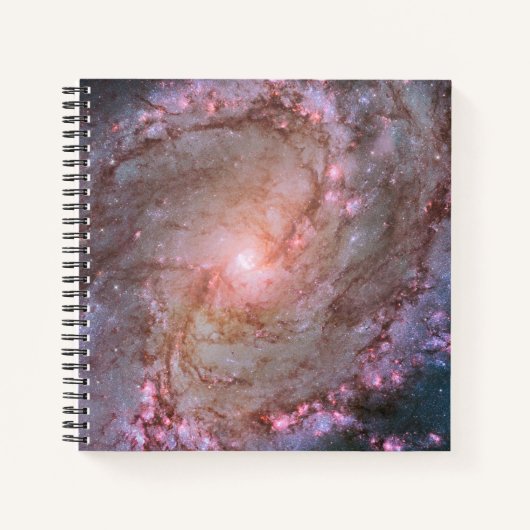 Glattspirale Galaxy Messier 83. Notizblock (Vorderseite)