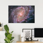 Glattspirale Galaxy Messier 83. Poster (Heimbüro)