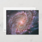 Glattspirale Galaxy Messier 83. Postkarte (Vorne/Hinten)