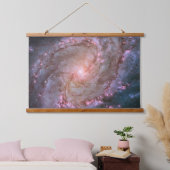 Glattspirale Galaxy Messier 83. Wandteppich Mit Holzrahmen (Schlafzimmer)