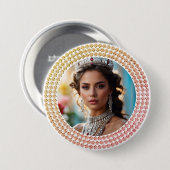 Glatzen Traum-Wettbewerb-Button-Foto-Pin Button (Vorne & Hinten)