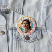 Glatzen Traum-Wettbewerb-Button-Foto-Pin Button (Beispiel)