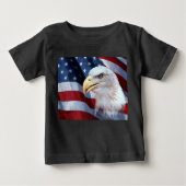 Glatzenkopf Amerikanische Unabhängigkeitstag Baby T-shirt (Vorderseite)