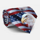 Glatzenkopf Amerikanische Unabhängigkeitstag Krawatte (Gerollt)
