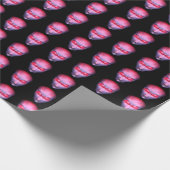Glatzenrosa Alien Geschenkpapier (Ecke)
