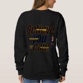 Glaub an dich Motivations-Sweatshirt – Volltext Sweatshirt (Rückseite)