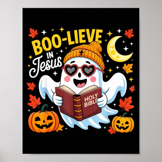 Glaub an Jesus Geistiger Christlicher Halloween-Sp Poster (Vorne)