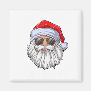 Glaub an Santa Spaß Weihnachten Jungen Kinder Magnet