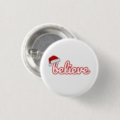 Glaub an Weihnachten Button (Vorne & Hinten)