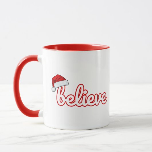 Glaub an Weihnachten Tasse (Links)