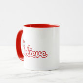 Glaub an Weihnachten Tasse (Vorderseite Links)