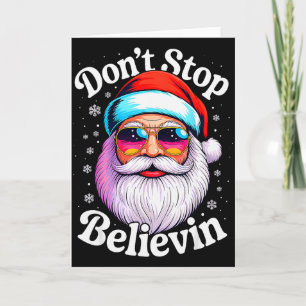 Glaub dran, Weihnachtsmann Lustige Weihnachts-PJs  Karte
