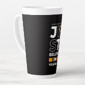 Glaub einfach an dich selbst milchtasse (Linke Ecke)