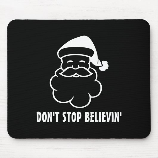 Glaub weiter lustiger Weihnachtsmann Mousepad (Vorne)