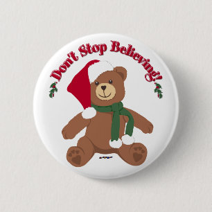 Glaub weiter! Weihnachtsbär Button