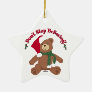 Glaub weiter! Weihnachtsbär Keramikornament