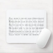 Glaub Yeshua. Christlich Mousepad (Mit Mouse)