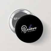 Glaube1- Epilepsie Awareness Supporter Ribbon Button (Vorne & Hinten)