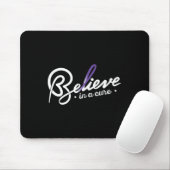 Glaube1- Epilepsie Awareness Supporter Ribbon Mousepad (Mit Mouse)