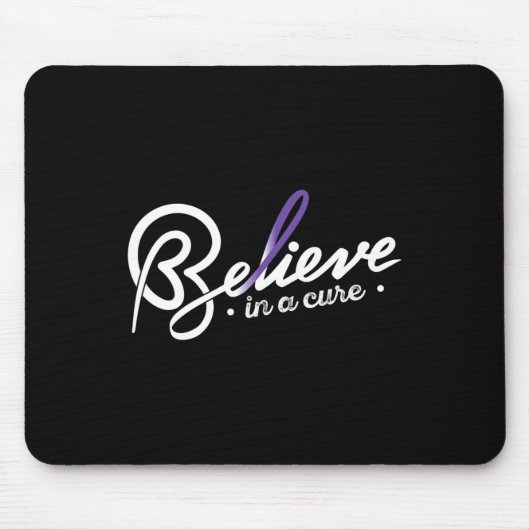 Glaube1- Epilepsie Awareness Supporter Ribbon Mousepad (Vorne)