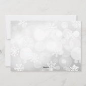 Glaube 1 Foto Snowflake Weihnachtskarte Feiertagskarte (Rückseite)