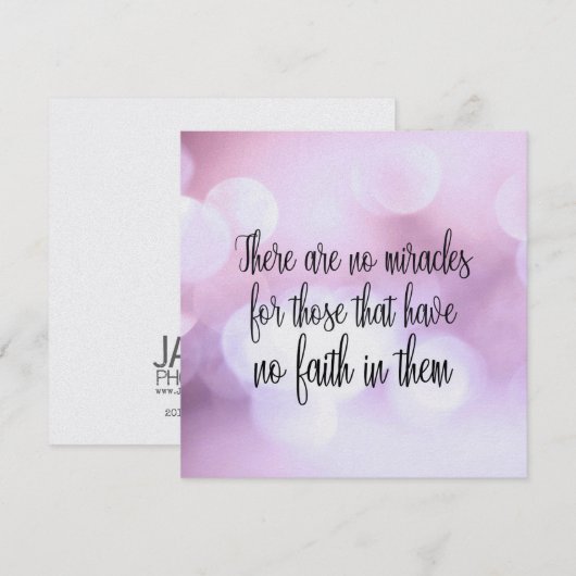 GLAUBE 5,25 x 5,25 Karte (Vorne/Hinten)