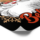 Glaube Afro Santa African American Christmas Blac Poster (Ecke)