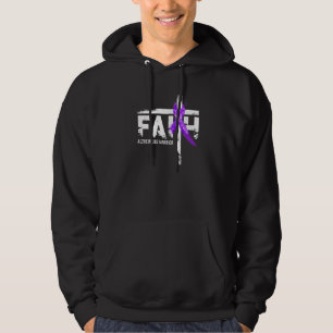 Glaube Alzheimer-Bewusstsein Lila Band Christlich Hoodie